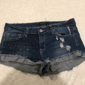 klique denim shorts
